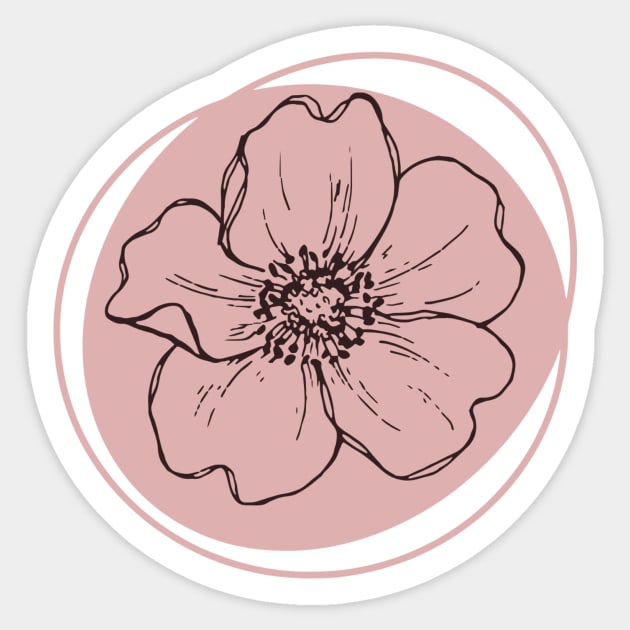 Pink Poppy Sticker by broadwaymae